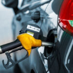 Car refueling on a petrol station